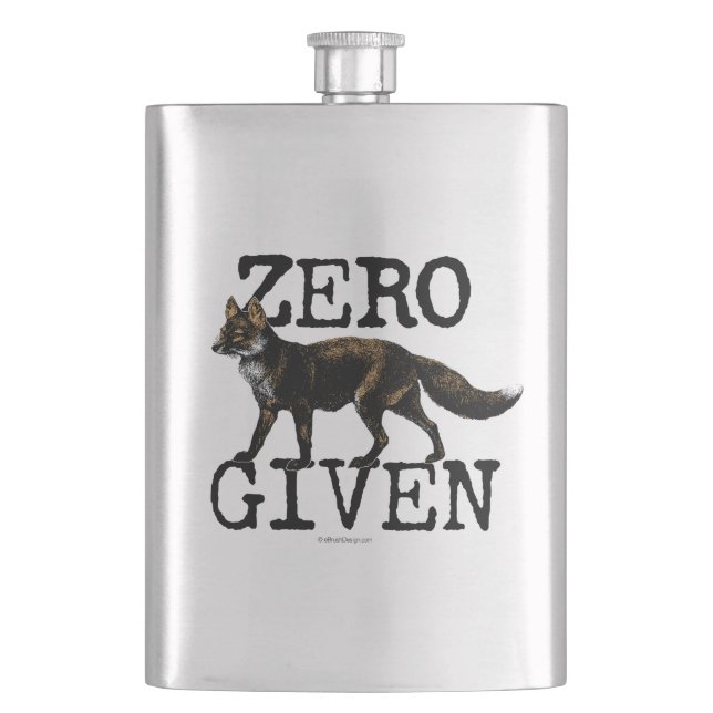 Null (Fox) gegeben Flasche Flachmann (Vorderseite)