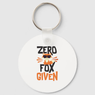 Null Fox gegebener lustiger Schlüsselanhänger