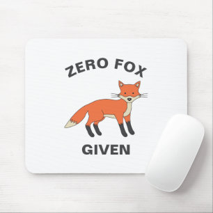 Null Fuchs Gegeben Lustige Ironie Wilde Tiere Wort Mousepad