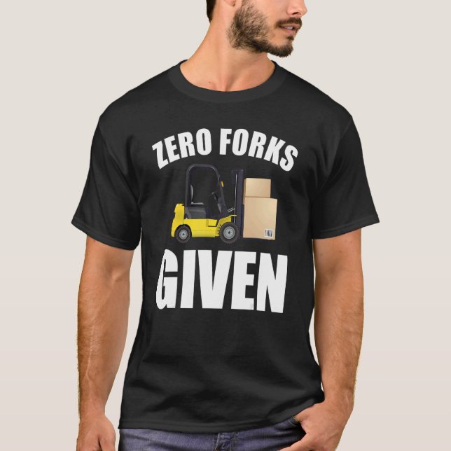 Null Gabelstapler T-Shirt (Vorderseite)