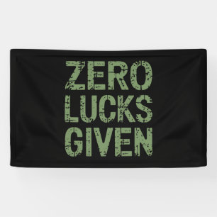 Null Glück gegeben St. Paddys Tag Hilarious Patric Banner
