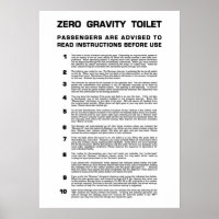 Null Gravity Badezimmer Vollschwarzer Text