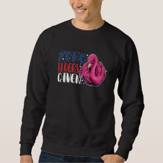 Null Herden gegeben  Tier  Flamingo für Männer Fra Sweatshirt