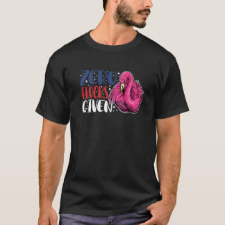 Null Herden Gegeben  Tier  Flamingo Für Männer Fra T-Shirt