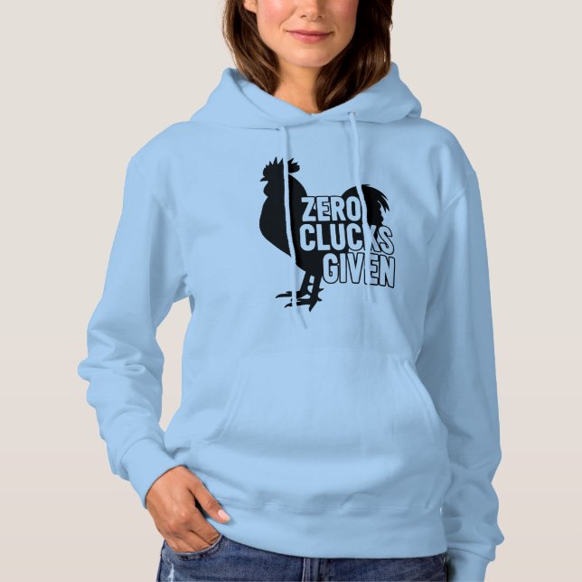 Null Hühner gegeben  Hoodie (Vorderseite)