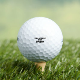 Null Interesse an Ihrer Meinung Benutzerdefinierte Golfball