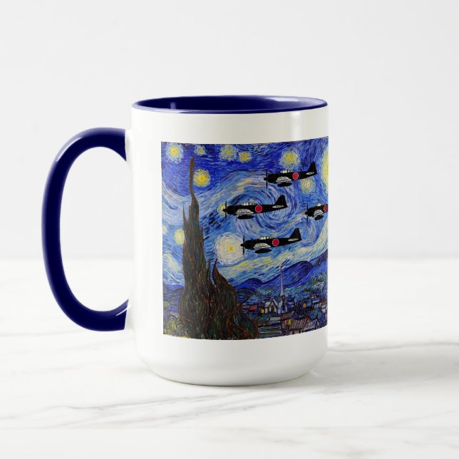 Null Kämpfer + Starry Night Tasse (Links)
