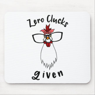 Null Kikeriki gegeben Lustige Hühnerfarm Bauer Roo Mousepad