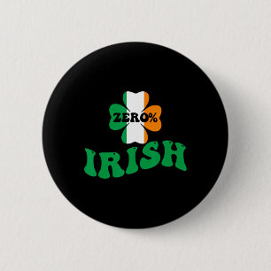 Null Prozent Irische Shamrocks Jungen Mädchen St P Button