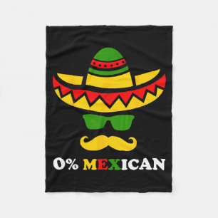 Null Prozent mexikanische lustige Cinco de Mayo-Pa Fleecedecke