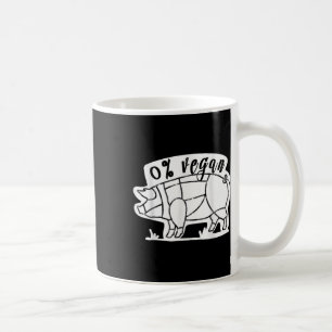 Null Prozent Vegane lustige Grillen Carnivore Flei Kaffeetasse