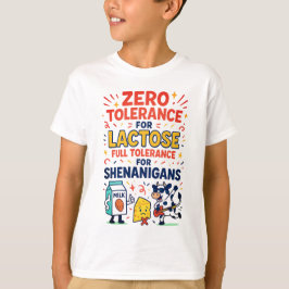 Null-Toleranz für Lactose Funny T-Shirt