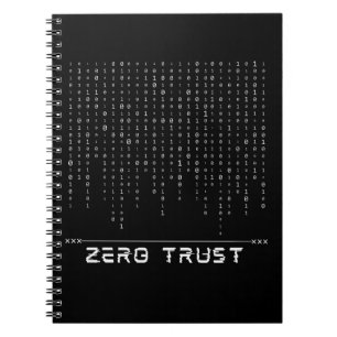 Null-Vertrauen Notizblock