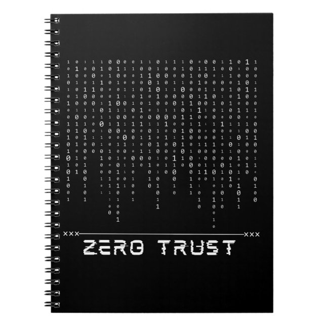 Null-Vertrauen Notizblock (Vorderseite)