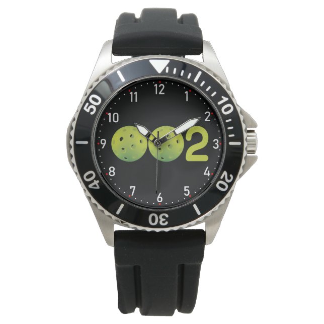 Null - Zwei - Pick-leball-Ergebnis Beobachten Armbanduhr (Vorderseite)