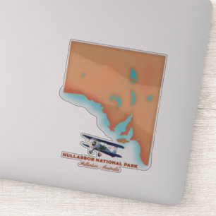 Nullarbor Nationalpark Australien Karte Aufkleber