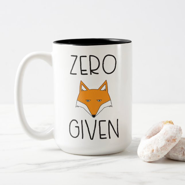 NullFox gegeben Zweifarbige Tasse (Mit Donut)