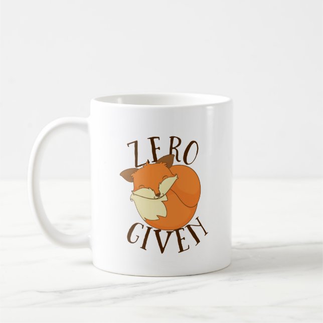 Nullfüchse gegeben kaffeetasse (Links)