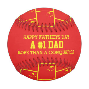 NUMBER 1 BEST VATER Vatertag CHINA Flag Baseball