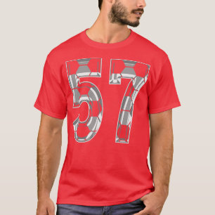 Number 57 Jersey 57 Mama Player Fan T-Shirt