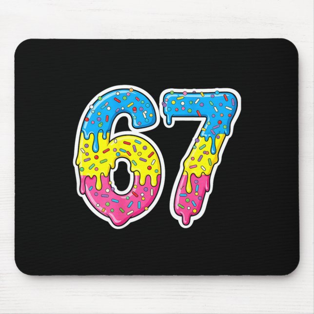 Number 67 Shirt Costume Adult Nk For Women Men Kid Mousepad (Vorne)