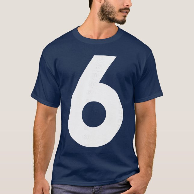 Number 6 Front Number 7 Back Funny 67 Meme Men Wom T-Shirt (Vorderseite)