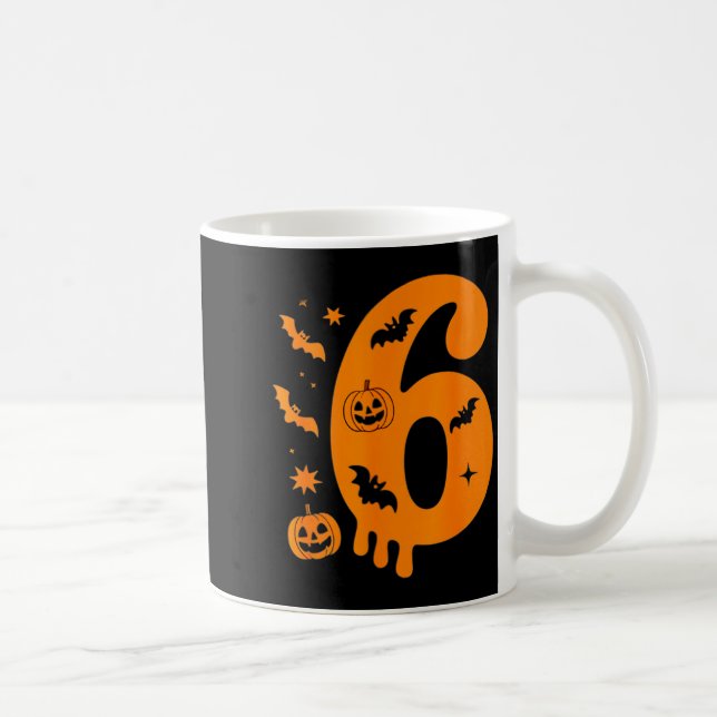 Number 6 Six Seven 6 7 Meme Funny Design Couples H Kaffeetasse (Rechts)
