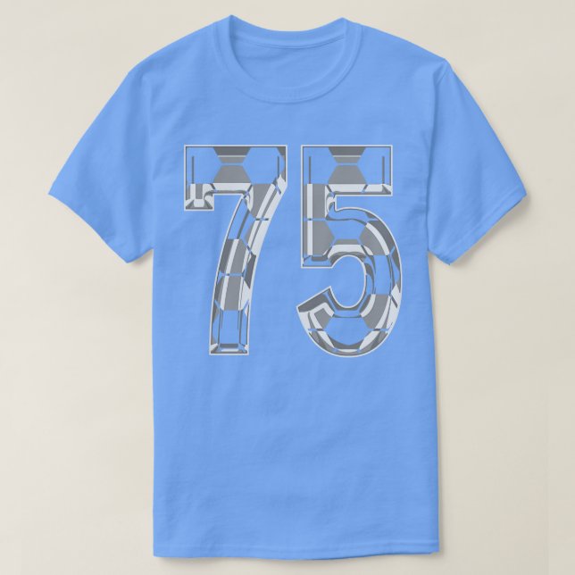 Number 75 Jersey 75 Mama Player Fan T-Shirt (Design vorne)