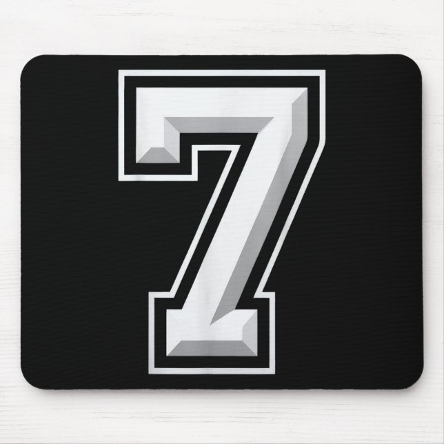 Number 7 67 Meme Matching  Mousepad (Vorne)