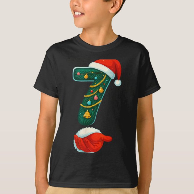 Number 7 6 Meme 67 Couple Pajamas Christmas Matchi T-Shirt (Vorderseite)