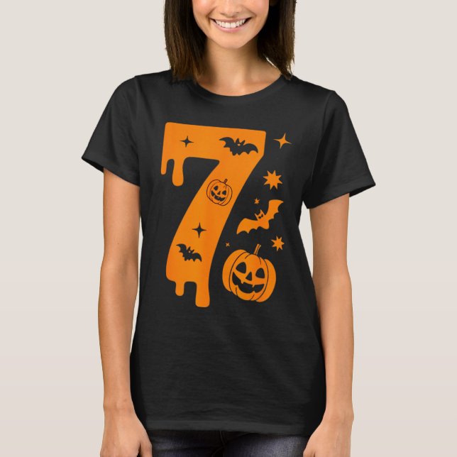 Number 7 Six Seven 6 7 Meme Funny Design Couples H T-Shirt (Vorderseite)