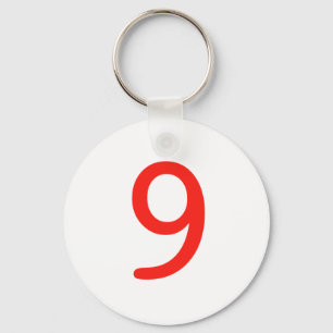 Number 9 schlüsselanhänger