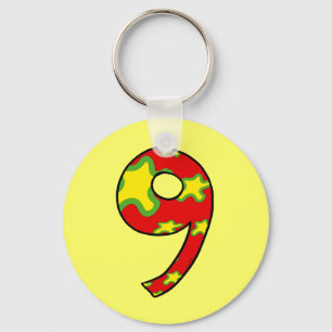 Number 9 schlüsselanhänger