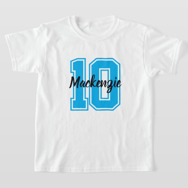 Number And Name Personalized  T-Shirt (Ablage )
