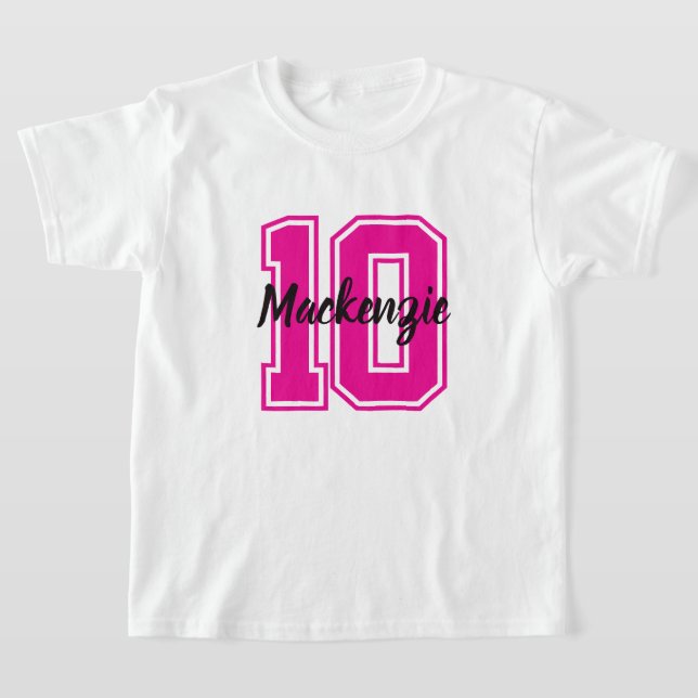 Number And Name Personalized  T-Shirt (Ablage )