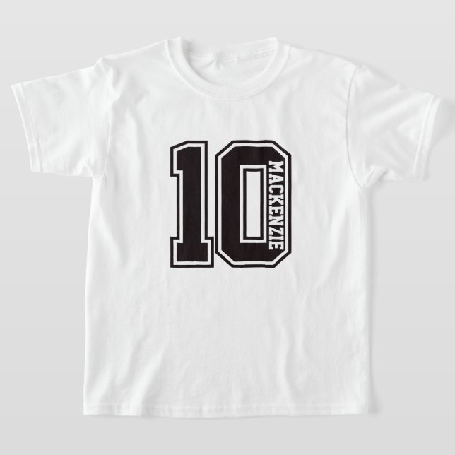 Number And Name Personalized  T-Shirt (Ablage )