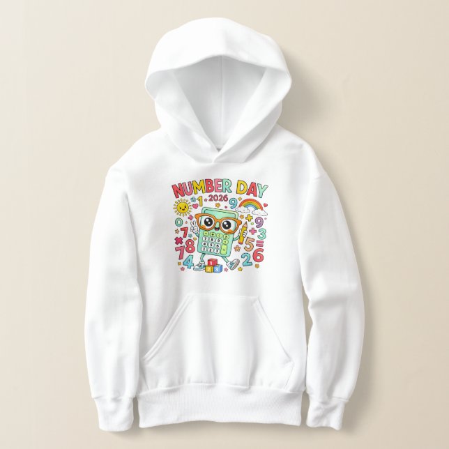 Number Day 2026 Owl Calculator Math Hoodie (Ablage )
