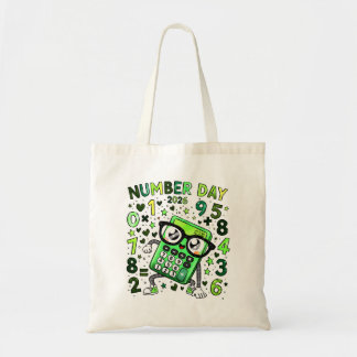 Number Day Calculator Math Design Tote Bag Tragetasche