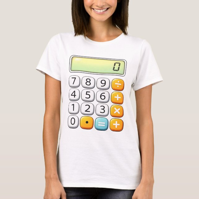 Number Day Classic Calculator Math T Shirt (Vorderseite)