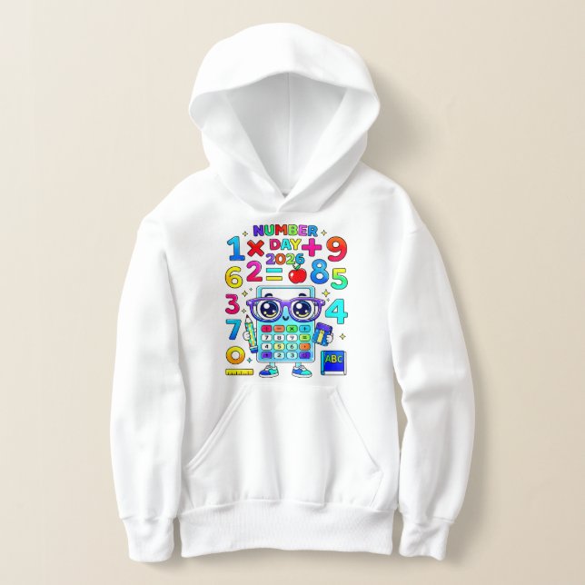 Number Day Colorful Calculator Math Hoodie (Ablage )