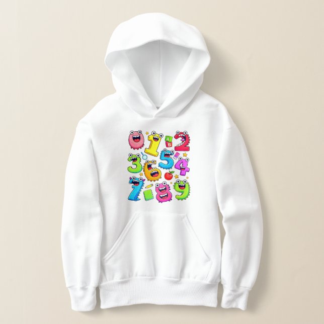 Number Day Funny Colorful Numbers Hoodie (Ablage )