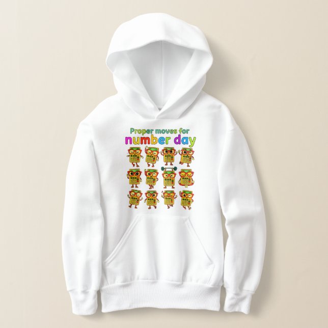 Number Day Kids Hoodie | Maths Movement Activity (Poser)