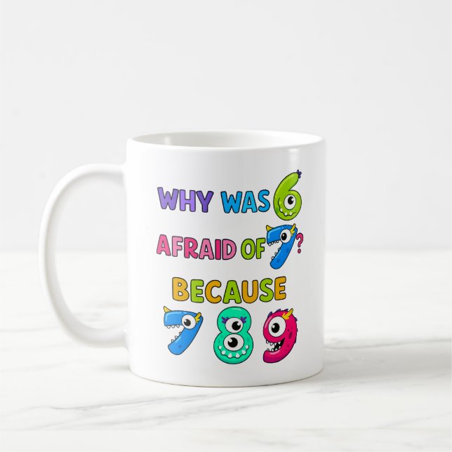 Number Day Maths Joke Mug | 7 8 9 Funny Kaffeetasse (Links)
