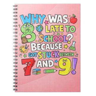 Number Day Maths Notebook | Funny Numbers Joke Notizblock