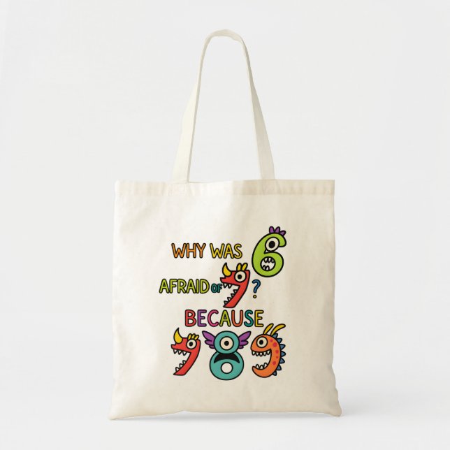 Number Day Tote Bag | Funny Maths Numbers (Devant)