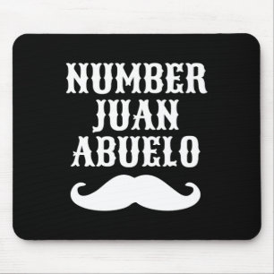Number Juan Abuelo Spanish Mexican Best Vater Gesc Mousepad