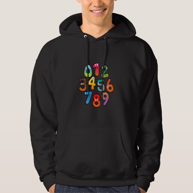 Number Learning calculator costume matc day Math O Hoodie (Vorderseite)