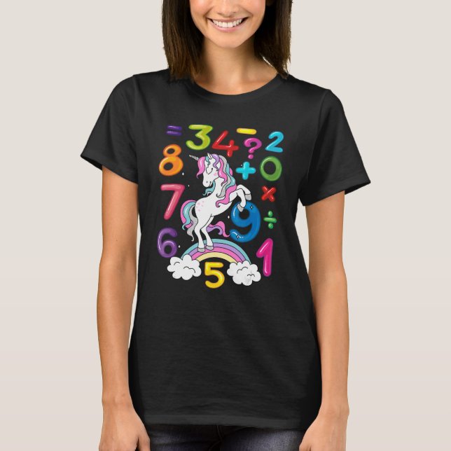 Number Learning Computer Anzug matc day Math O T-Shirt (Vorderseite)