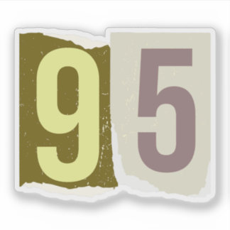 Number Magazine Ransom 95 Aufkleber