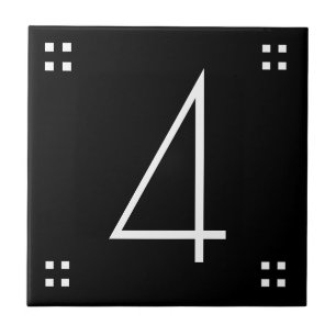 Number Tile - Art Deco Keramik Tile Fliese